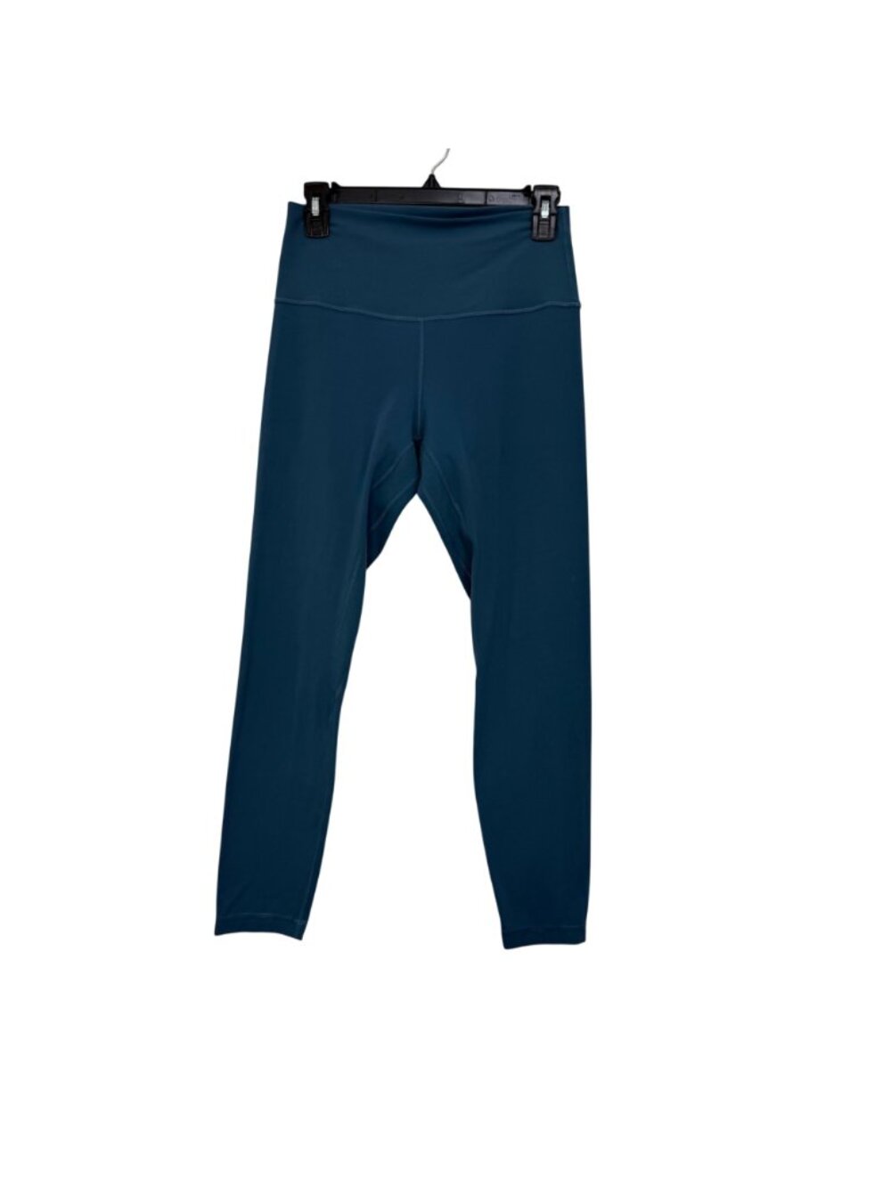 Lululemon Teal Blue High-Waisted Full-Length Leggings Size 8 Elastic Waistband - Picture 2 of 14